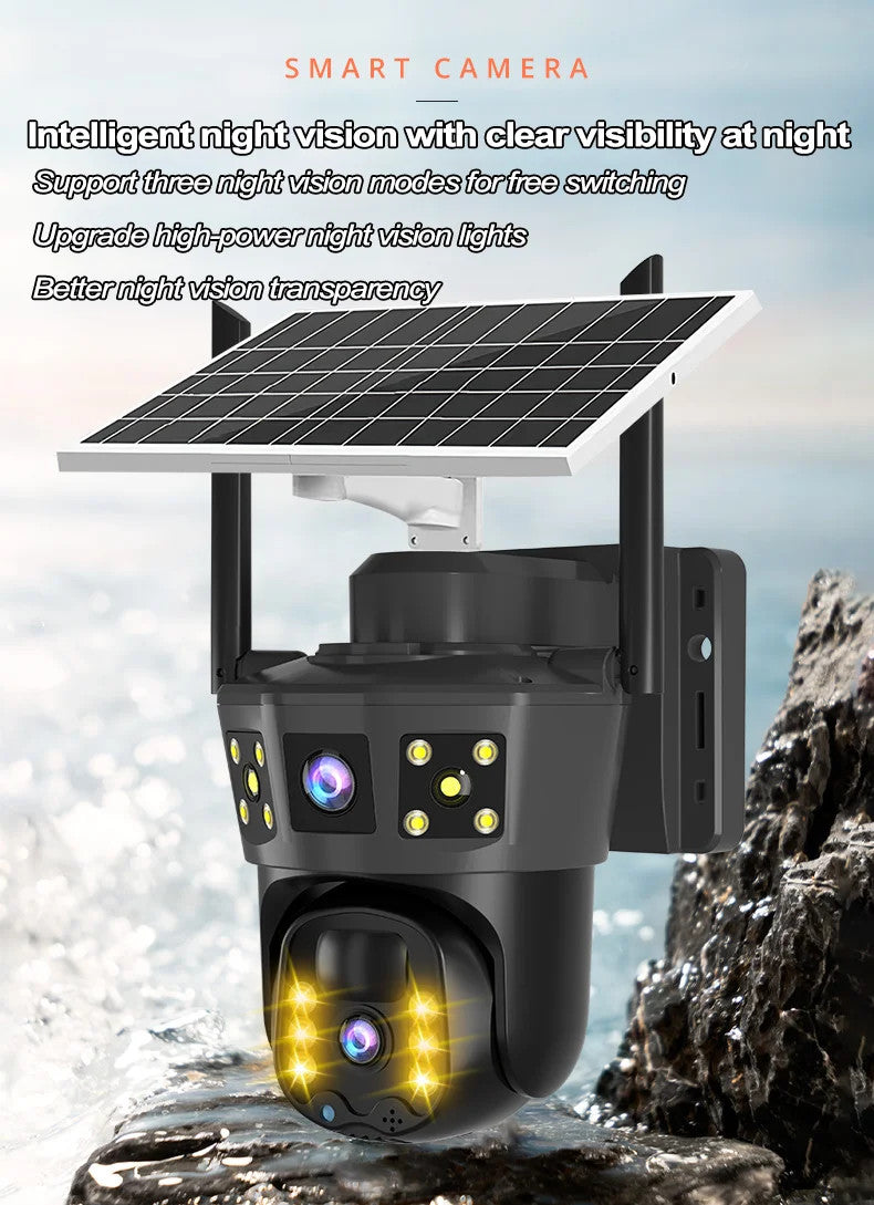 Solar WiFi Security Camera (No Electricity Needed)