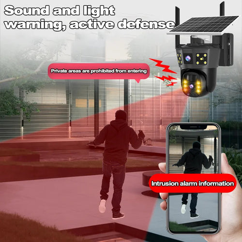 Solar WiFi Security Camera (No Electricity Needed)
