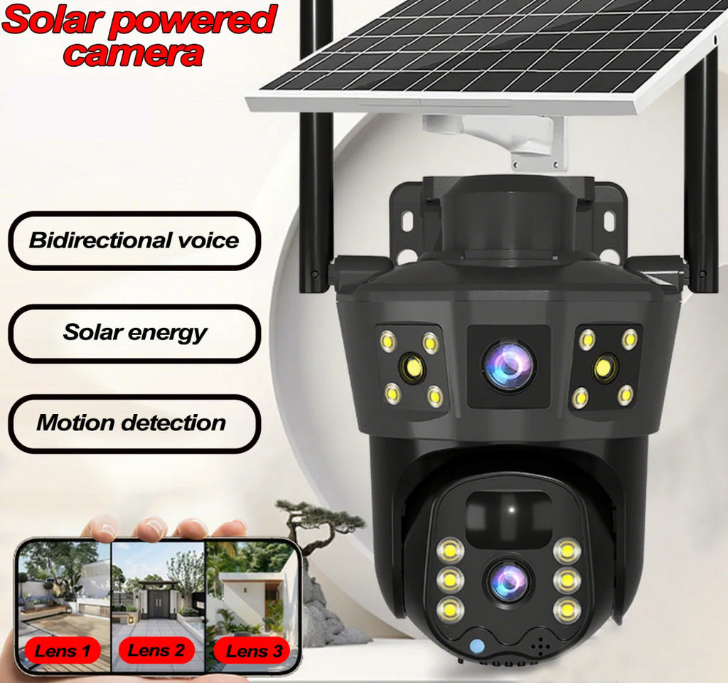 Solar WiFi Security Camera (No Electricity Needed)