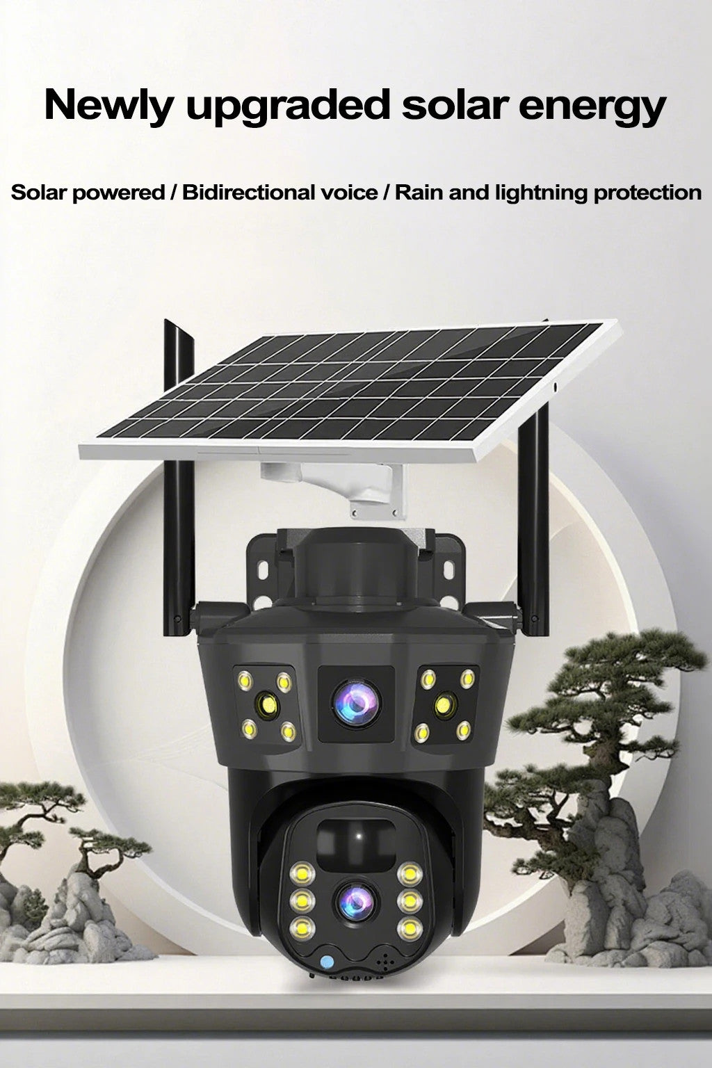 Solar WiFi Security Camera (No Electricity Needed)